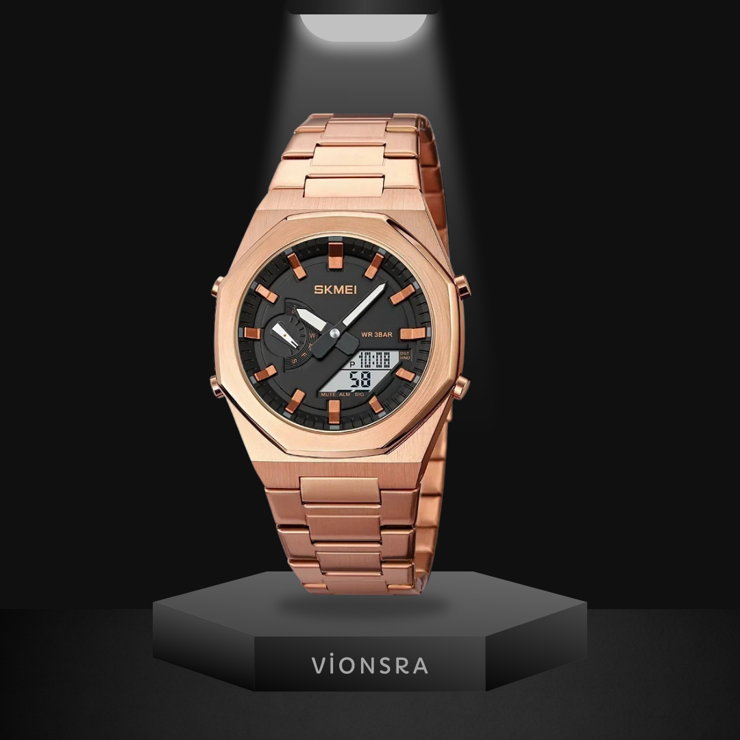 Vionsra™ Rosa Ouro - Skmei'den 41mm